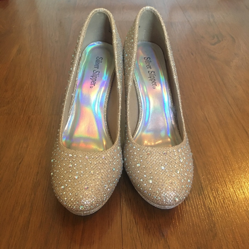Gold Sparkle Pumps